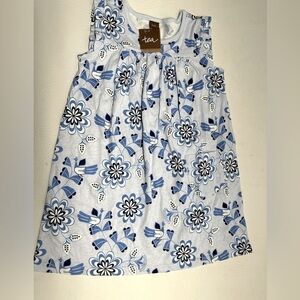 Tea collection floral girl dress size 5 Nwt